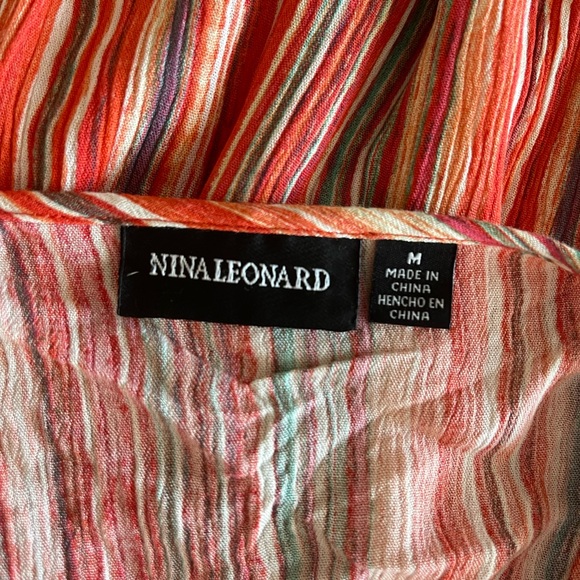 Nina Leonard ladies beautiful summer flowing long maxi dress. NWOT - Picture 11 of 13